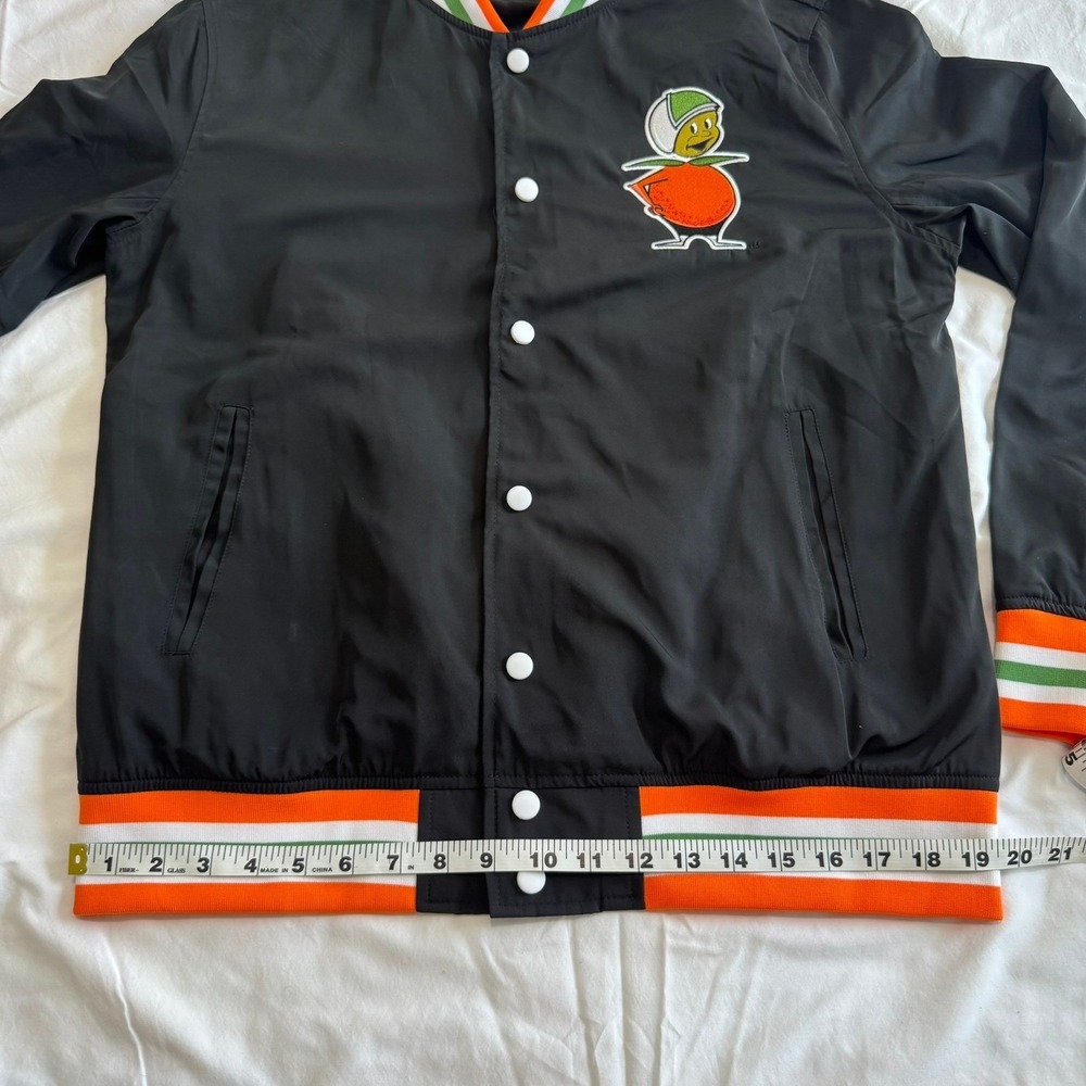 Homefield UCF Citronauts Bomber Jacket Mens Medium Black Varsity Snap NWT - Picture 6 of 11